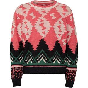 Anthropologie  Aldomartins Pink Abstract Designer Sweater Pink Size: 18